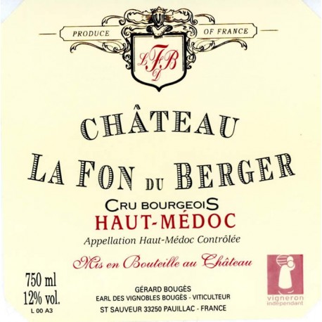 Chateau La Fon du Berger 2013